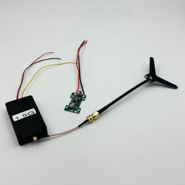 1.5GHz Video Transmitter with 8-10W Power Output and 11 Channels for Drones Security Systems and Outdoor Networks