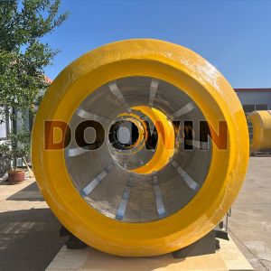 Yellow Monopile Donut Fender Low Reaction Floating Foam Fenders Marine