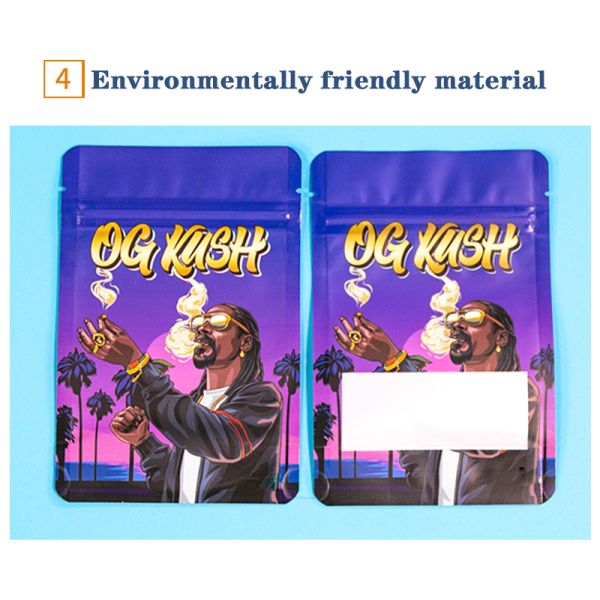 Eco Friendly Recyclable 3 Side Seal Pouch Plastic Zipper Bag Recycling Mylar Bags