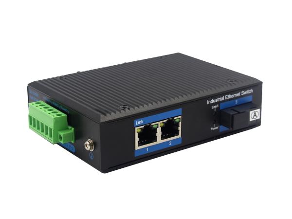 10/100Mbps Unmanaged Industrial Switch 1310nm Media Converter 2 Port Poe Ethernet Switch