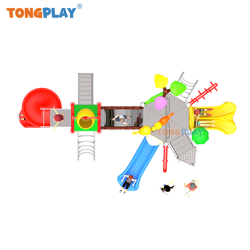 Outdoor Play Water Park Equipment Water Playground Kids Outdoor Playground Water Park Plastic Slides for Sale
