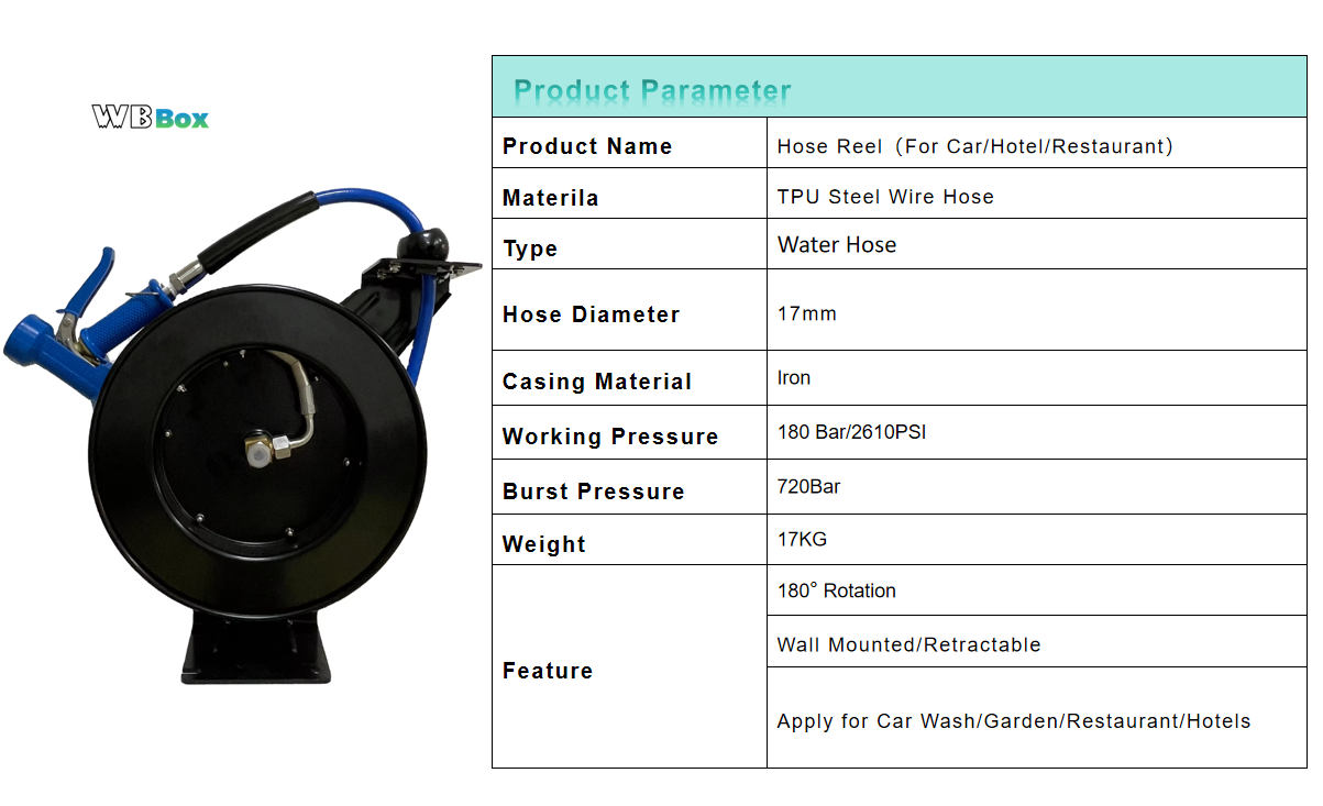 Retractable Hose Reel,Car Wash Hose Reel,Wall Mounted Hose Reel,High Pressure Water Hose Reel