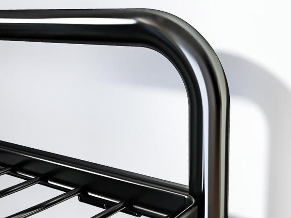 Do potenciômetro Multilayer do assoalho da cremalheira da cozinha do metal do agregado familiar prateleira de canto dobrável