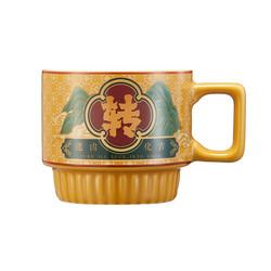 Ready To Ship In Stock Creative Chinese-Style Stacking Ceramic Mug With Gift Box In Office Home Tea Coffee Gift Mug