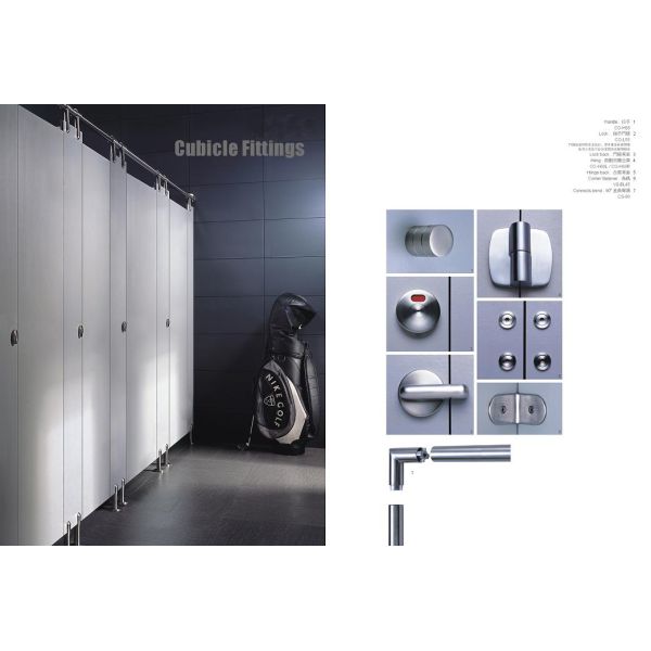 Sturdy Durable Toilet Cubicle Hardware , 304 Stainless Steel Toilet Door Handles / Knob