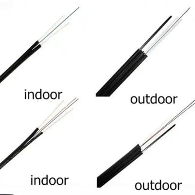 Lszh Jacket Flat Drop Fiber Cable G652D/G657A1 Indoor Fiber Optic Cable