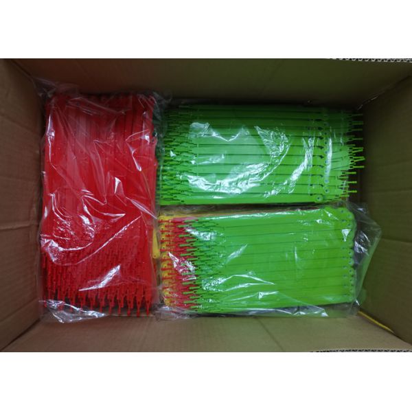 Waterproof 250mm Length Plastic Security Seals With 194 N Tensile Strength