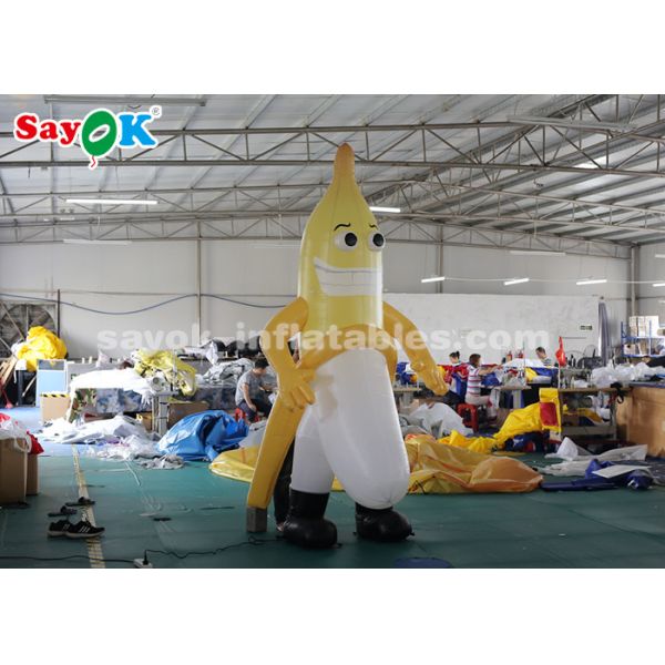 Inflatable Character Balloons 3m Inflatable Banana Mascot For Outdoor Advertising CE SGS ROHS