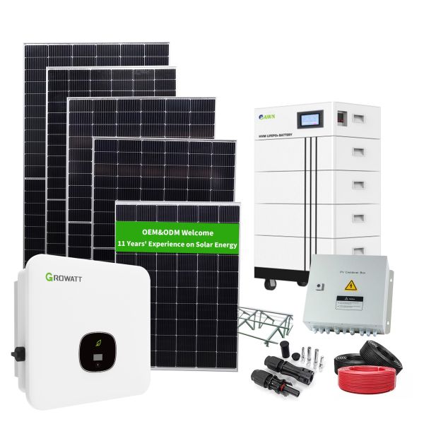 Best Inverter Battery Cable Hybrid Solar System 30kw 30000w Complete Energy Storage System for Industrial Home Use