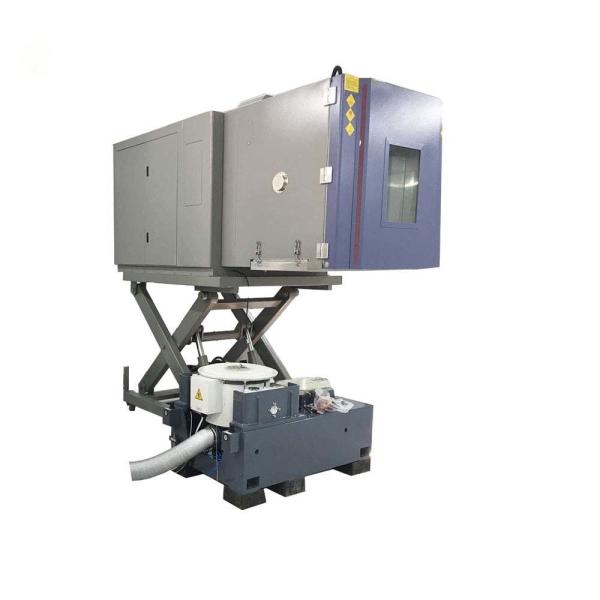Agitador de vibración multieje con mesa de 800x800mm y cámara climática