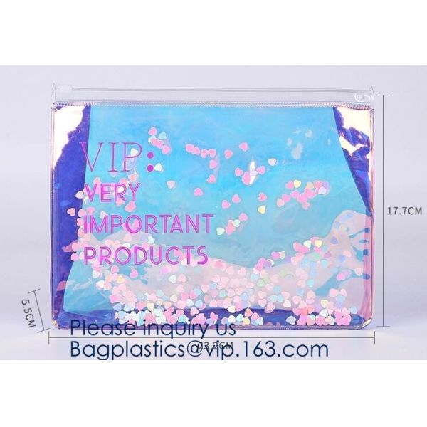 Custom Logo Glitter Cosmetic Makeup Eva Clear Pouch / Pouches,Smiggle Pencil Case With Glitter,Tissue Bag CD Case Docume