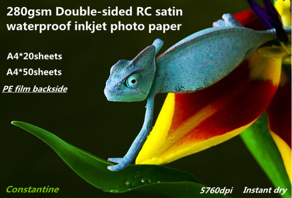 280gsm Double-sided RC microporous satin waterproof inkjet RC photo paper