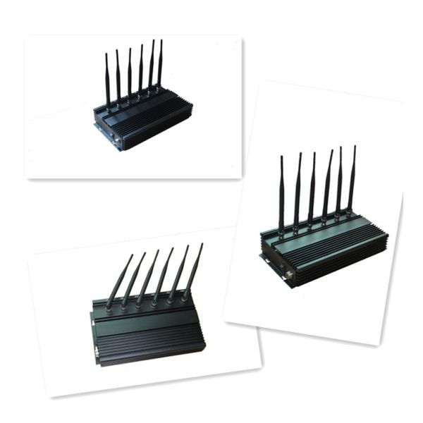 WIFI 3G 2G 6 Antennas Cell Phone Signal Jammer with Cooling Fans