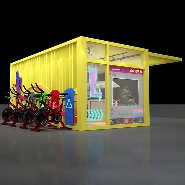 Yellow Star Detachable Container Commercial Supermarket