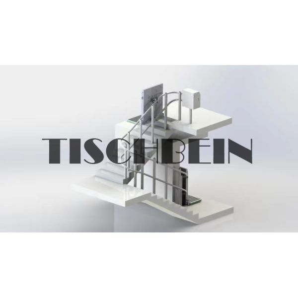 Safe Landing Residential Wheelchair Inclined Platform Lift Shopping Mall Low Noise Easy to Operate