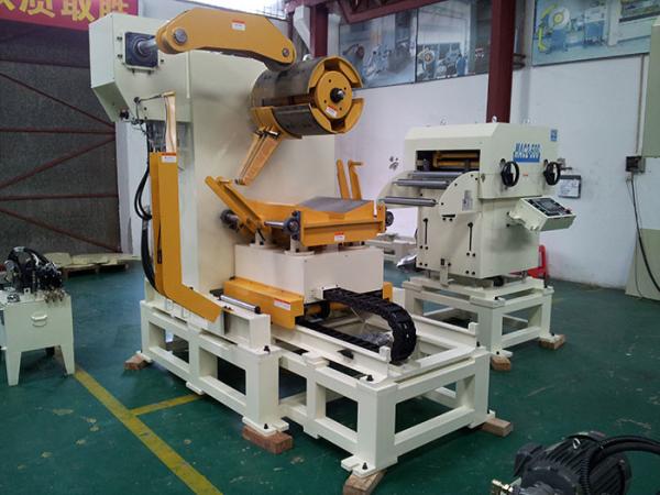 Automation Pneumatic Steel Coil Uncoiler Mandrel Expansion Unwinding Decoiler Straightener Feeder Machine