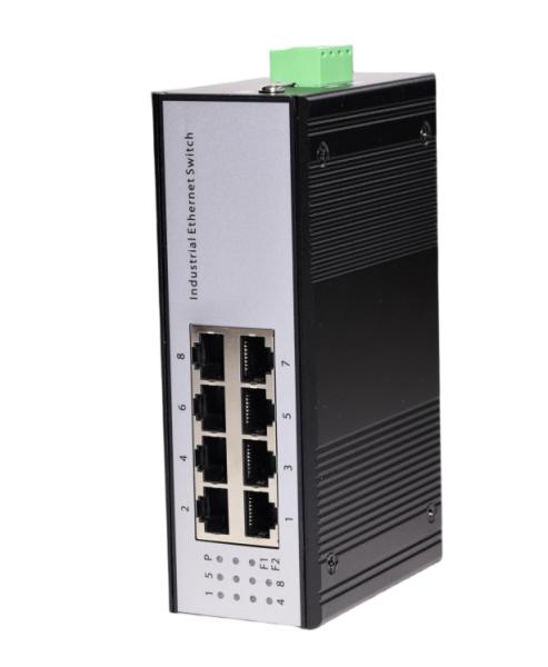 8 Port 10/100Mbps Fast Ethernet Switch Unmanaged DIN Rail Industrial Network Switch