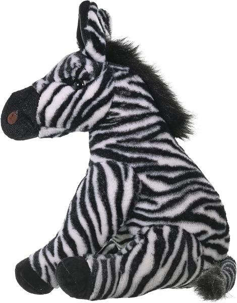 República Selvagem Zebra Plush, Animal Recheado, Brinquedo Plush, Presentes para Crianças, Cuddlekins 12 polegadas, Multicolor