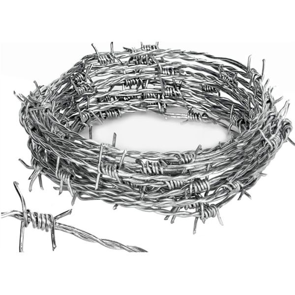 Hot Dip Galvanized Iron Barbed Wire 3.4mm For Farm Fencing /  Protection