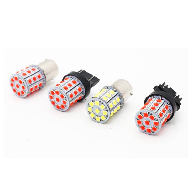 Long Lasting White LED Turn Signals For Cars 12V Aluminum Alloy Body White Yellow Red 3030 33SMD