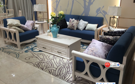 European Contemporary Style Living Room Furniture 1 + 2 + 3 Sofa Set