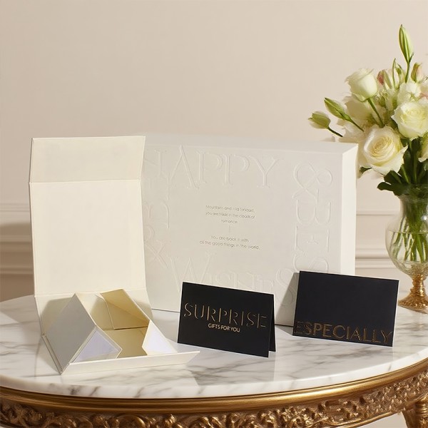 Luxury Gold Silver Gradient Lipstick Folding Box