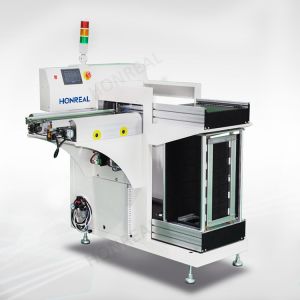 Automatic L-Shape PCB SMT Unloader 350x250mm 6s Loading