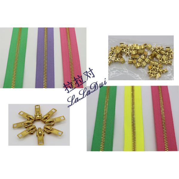 Bright Color Tape 10 Inch Separating Zipper , Long Chain Coil Zipper By The Yard