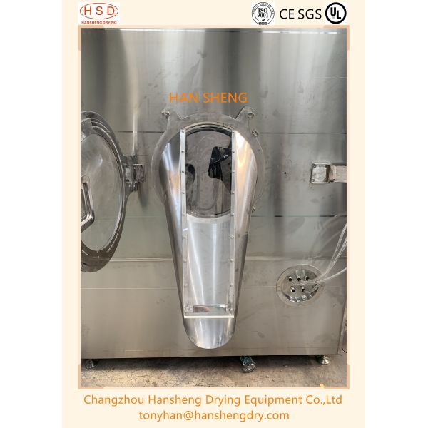 No Dead Corner 3RPM 2.2KW Pharmaceutical Coating Machine