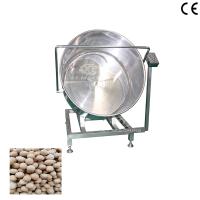 Almond Peanut Single Powder Coating Machine SUS304 Automatic Powder Coating Machine 0.55kw With Electricity Heating Method