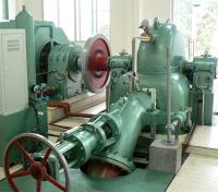 Turbina principal alta da água de Samll HPP no hidro gerador da roda de água de Pelton da cabeça do central elétrica 550m