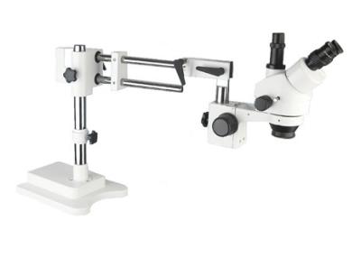 LED Microscope Double Arm Boom Stand Trinocular Stereo Zoom Microscope 3.5X 90X