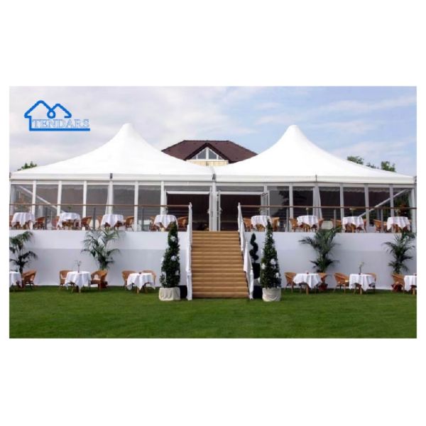 Ультрафиолетоустойчивый алюминиевый пагодный шатер 10x10 водонепроницаемый огнеупорный