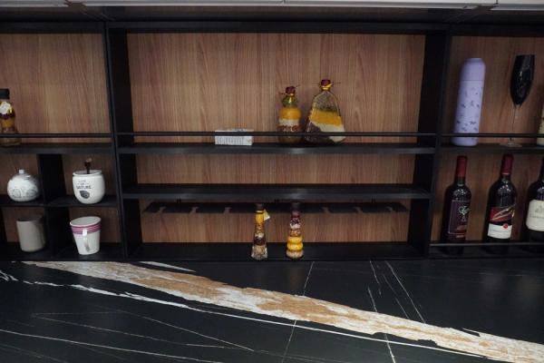 Philippines 304 Stainless Steel Kitchen Cabinet Customized Beveled Edge