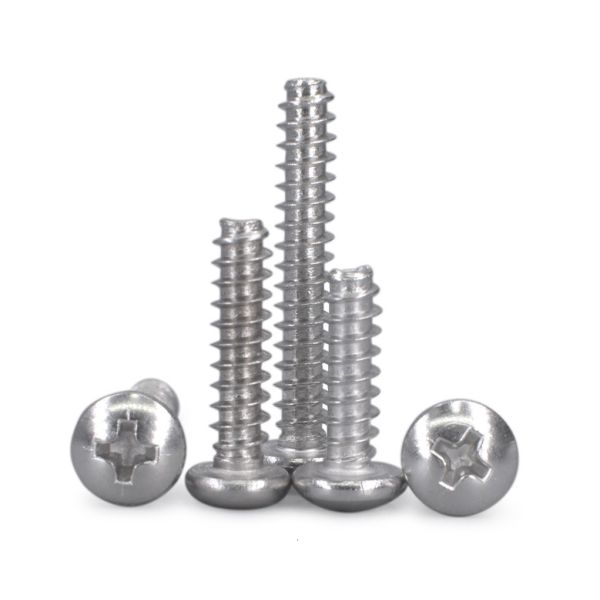 Pan Head Sheet Metal Tapping Screws , Pan Head Blunt Point Self Tapping Screws