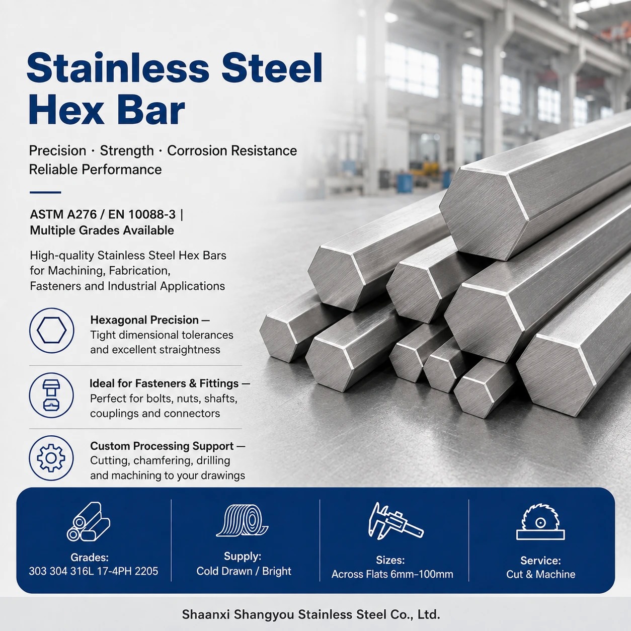 Stainless Steel Hex Bar