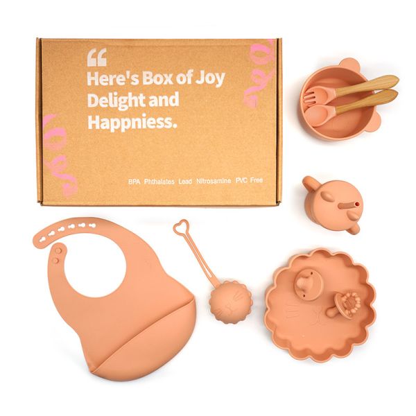 Нетоксичный Силиконовый набор для кормления ребенка Силиконовый держатель для ма