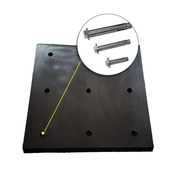 1000 X 500 X 25 / 30mm Pool Stable Wall Mats Rubber Cushioned Rubber Floor Mats