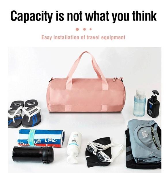 Wholesale Large Capacity Sports Yoga Bag Cute Colorful Custom Logo Shoulder Wet Dry Travel Bag Portable Duffel Bag