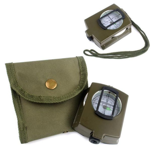 Multifunctional Waterproof Metal Sighting Navigation Compass for Survival and Tactical