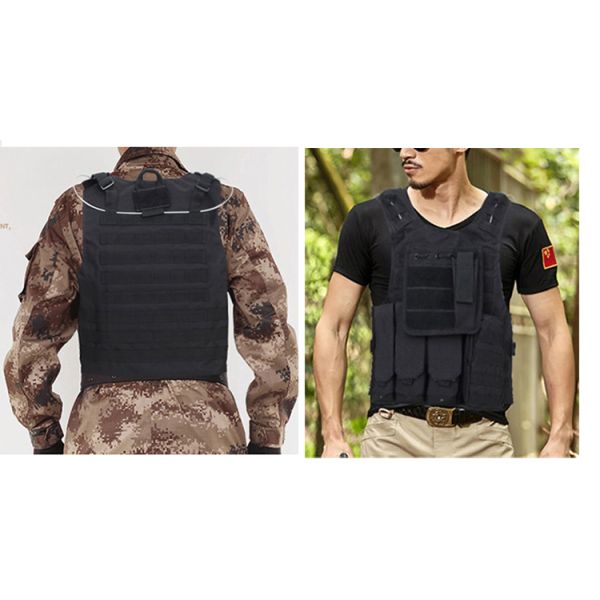 1000D Oxford Military And Police Equipment Black Molle Tactical Vest Plate Carrier