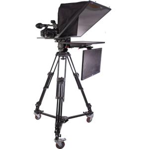 Transmissão ao vivo com Teleprompter portátil de 21 polegadas e tripé