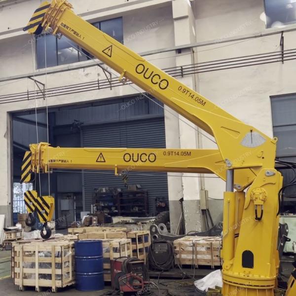 0.9t14m Crane telescópica hidráulica pequeña