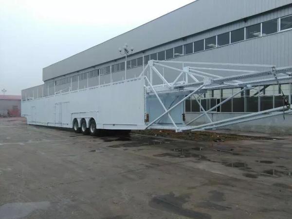 3 Axles Hydraulic Lifting Semi Trailer for Heavy Duty Tractor Towing Requirements