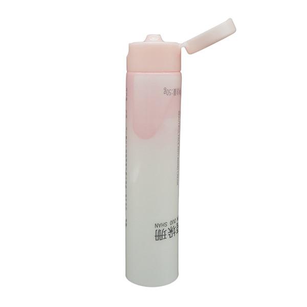 PE Plastic Cosmetic Tube With Colored Flip Cap For Face Cream Packaging
