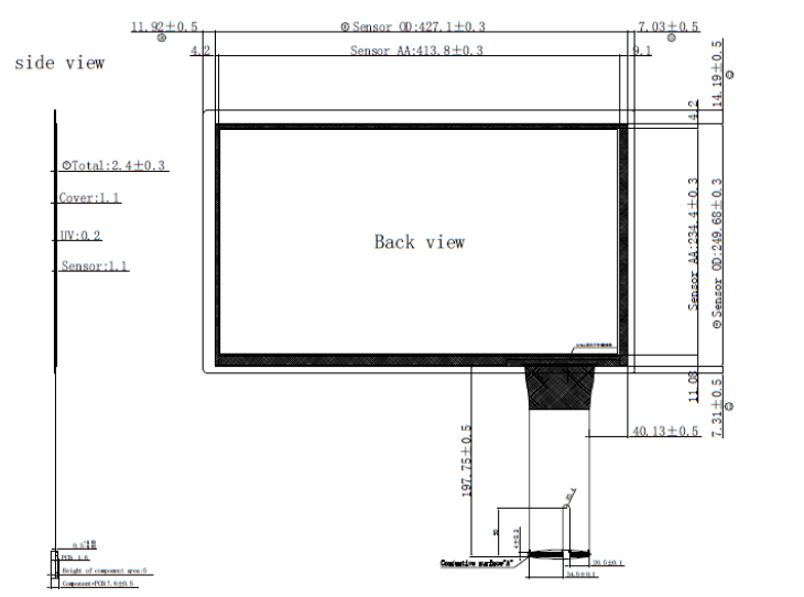 18.5 inch Kiosk Touch Panel with USB port for Touch Monitor information Kiosk