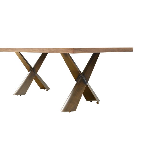 Meubles de salle à manger européenne de style ancien table à manger en bois de luxe table haute classique