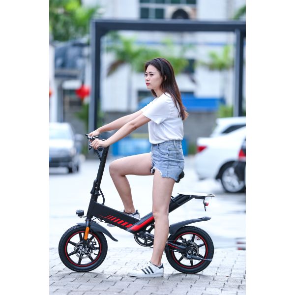 400W 48V Folding Road Bike Portable Electric Bicycles For Adults / Children