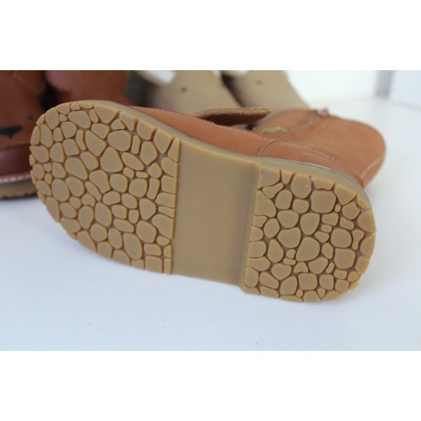 Animal Motifs Soft Soled Toddler Brown Leather Boots