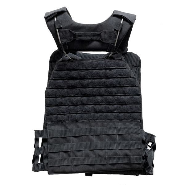 Черный спортивный жилет на открытом воздухе с системой быстрого освобождения